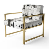 Monochrome Elementary Abstraction - Modern Arm Chair