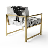 Monochrome Elementary Abstraction - Modern Arm Chair
