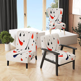 Tribute To Calder In Red And Black - Modern Accent Side Chair