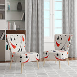 Tribute To Calder In Red And Black - Modern Accent Side Chair
