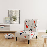 Tribute To Calder In Red And Black - Modern Accent Side Chair