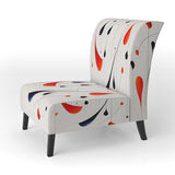 Tribute To Calder In Red And Black - Modern Accent Side Chair