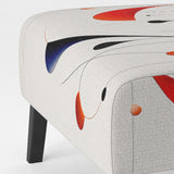 Tribute To Calder In Red And Black - Modern Accent Side Chair