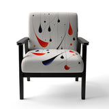 Tribute To Calder In Red And Black - Modern Accent Side Chair