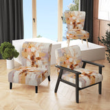Sudden Blossoming In Vintage Gold - Upholstered Modern Accent Chairs