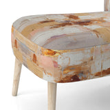 Sudden Blossoming In Vintage Gold - Upholstered Modern Accent Chairs