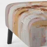 Sudden Blossoming In Vintage Gold - Upholstered Modern Accent Chairs