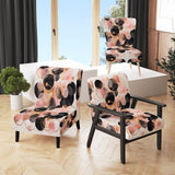 Dreams Of The Heart Watercolor Vintage Pink Gold - Upholstered Modern Accent Chairs