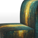 Abstract Ocean Sunrise - Modern Arm Chair