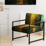 Abstract Ocean Sunrise - Modern Arm Chair