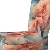 Liquid Ink Abstraction Blue And Orange - Upholstered Modern Accent Chairs
