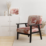 Gentle Pink Smooth Fabric Wave - Modern Accent Side Chair