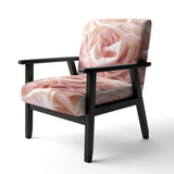 Gentle Pink Smooth Fabric Wave - Modern Accent Side Chair