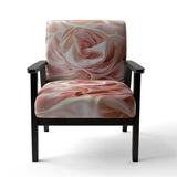 Gentle Pink Smooth Fabric Wave - Modern Accent Side Chair