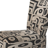 Tribal Sculptures In Black And White - Modern Accent Side Chair