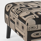 Tribal Sculptures In Black And White - Modern Accent Side Chair