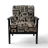 Tribal Sculptures In Black And White - Modern Accent Side Chair