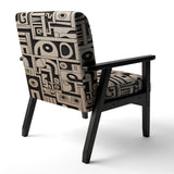 Tribal Sculptures In Black And White - Modern Accent Side Chair