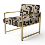 Tribal Sculptures In Black And White - Modern Accent Side Chair