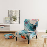 Winter of Delightful Uncertainty - Modern Accent Side Chair