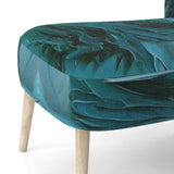Wave Expressions In Turquoise - Modern Accent Slipper Chair