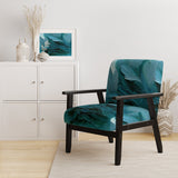 Wave Expressions In Turquoise - Modern Accent Slipper Chair