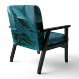 Wave Expressions In Turquoise - Modern Accent Slipper Chair