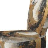 Yin Yang Beyond Duality Abstract Gold And Black - Modern Accent Slipper Chair