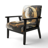 Yin Yang Beyond Duality Abstract Gold And Black - Modern Accent Slipper Chair