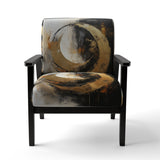 Yin Yang Beyond Duality Abstract Gold And Black - Modern Accent Slipper Chair