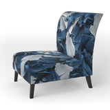 Bliss Of Happiness In Aegean Blue - Modern Arm Chair