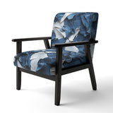 Bliss Of Happiness In Aegean Blue - Modern Arm Chair