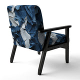 Bliss Of Happiness In Aegean Blue - Modern Arm Chair