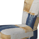 A Touch Of Gold And Kings Blue - Modern Arm Chair
