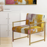 Submission of Significance Vintage Pink Gold - Modern Arm Chair