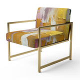 Submission of Significance Vintage Pink Gold - Modern Arm Chair