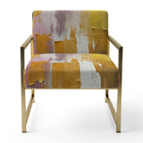 Submission of Significance Vintage Pink Gold - Modern Arm Chair