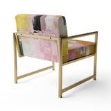 Submission of Significance Vintage Pink Gold - Modern Arm Chair