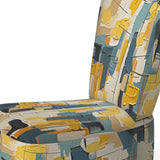 Squared Ceremony Abstract Expressionism - Upholstered Modern Accent Chairs
