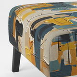 Squared Ceremony Abstract Expressionism - Upholstered Modern Accent Chairs