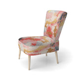 Unfamiliar Happiness Abstract Expressionism - Upholstered Modern Accent Chairs