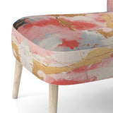 Unfamiliar Happiness Abstract Expressionism - Upholstered Modern Accent Chairs