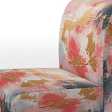 Unfamiliar Happiness Abstract Expressionism - Upholstered Modern Accent Chairs