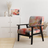Unfamiliar Happiness Abstract Expressionism - Upholstered Modern Accent Chairs