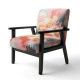 Unfamiliar Happiness Abstract Expressionism - Upholstered Modern Accent Chairs