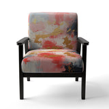 Unfamiliar Happiness Abstract Expressionism - Upholstered Modern Accent Chairs