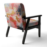 Unfamiliar Happiness Abstract Expressionism - Upholstered Modern Accent Chairs