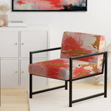 Unfamiliar Happiness Abstract Expressionism - Upholstered Modern Accent Chairs