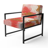 Unfamiliar Happiness Abstract Expressionism - Upholstered Modern Accent Chairs
