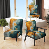 Comfort Of Glory Abstract Expressionism Blue - Modern Arm Chair